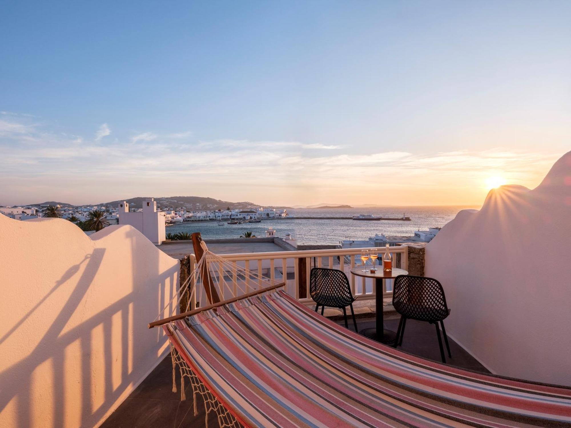 Yalos Hotel Sunset View Mykonos Town Private Rooms Exterior photo